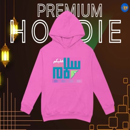 PREMIM HOODIE PINK COLOR WITH CUSTOM DESING