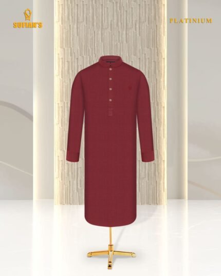 Wedding Special Embroidered Panjabi - Red